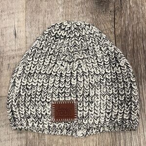 Love Your Melon Black Speckled Cozy Baby Beanie Hat Winter Weather Outdoor
